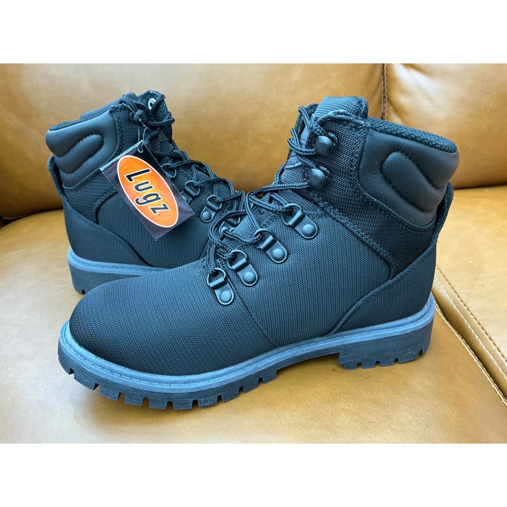 Lugz Grotto II Boots Womens 5.5 Black New Textile Ankle Work Hiking WGROT2T-069 - Picture 5 of 8